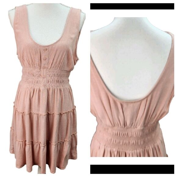 EUC New In Blush Pink Lined Mini Sundress - Picture 2 of 7